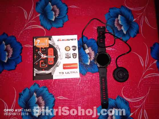 Kospet Tank T3 Ultra Smartwatch – Amoled Display , Gps,